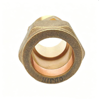 Raccord de compression mâle droit en laiton, filetage mâle, raccord de tuyauterie robuste, adaptateur de tube en cuivre pour la réfrigération