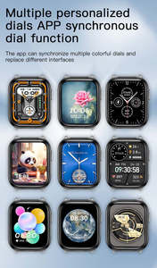 Montre connectée X9 2025 avec écouteurs, écran tactile 1,85 pouces, IP67, noir et or, surveillance de la fréquence cardiaque et de l'oxygène sanguin - Product Image 2