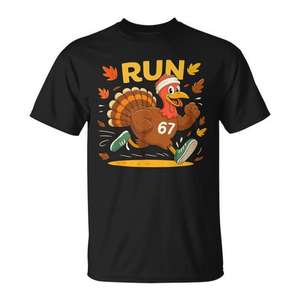 Camiseta Turkey Run 67 Meme Costume Thanksgiving Turkey Trot Squad - Product Image 1