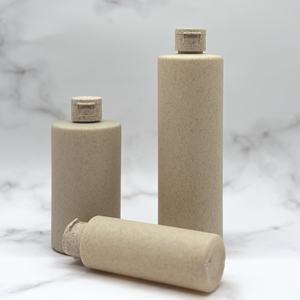 Flacon cosmétique vide écologique en <span class=keywords><strong>paille</strong></span> de blé avec bouchon à clapet - Product Image 2