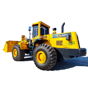 รถตักล้อยางมือสอง Komatsu WA470 ขนาด 20 ตัน สำหรับงานหนัก เครื่องยนต์ Komatsu พร้อมบุ้งกี๋ เกียร์ ปั๊ม และอุปกรณ์ก่อสร้าง - Product Image 1