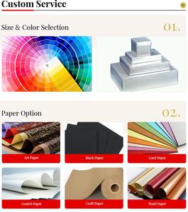 Scatola di imballaggio regalo scorrevole per cassetto rigido laminato con pellicola di carta Offset stampata con Logo personalizzato all'ingrosso - Product Image 6