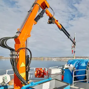 5t-50t Marine Hydraulic Knuckle Boom Crane Folding Arm Crane On Deck For Ship