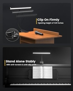 ไฟอ่านหนังสือแบบหนีบ ดีไซน์สามหัว ให้แสงสว่างกว้างขึ้น ชาร์จผ่าน USB ป้องกันสายตา พร้อมคลิปหนีบ - Product Image 3