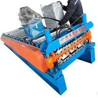 Mesin Profiling Lapis Ganda 380V Kontrol PLC HX Berkualitas Tinggi untuk Genteng Baja Aluzinc TR4/TR5 Dilengkapi Motor Gear Engine