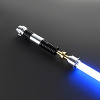 Nexussaber Obiwan SE - Sable de luz con empuñadura metálica para espada Neopixel RGB, movimiento suave, sonidos personalizados para cosplay