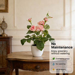 زهور صناعية واقعية من البوليستر لا تبهت للاستخدام الداخلي والخارجي وديكور المنزل بالجملة - Product Image 5