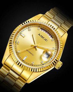 1Customized Luxury Stainless Steel Miyota <b>Automatic</b> Mechanical Water Resistant <b>Chronograph</b> Men's Watch Pointer Dial 20mm Band - Product Image 4