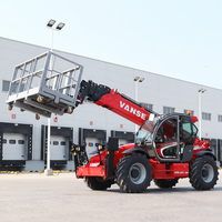 18m Geländegängiger Teleskoplader 4x4 Radantrieb Teleskoparm-Handler 4000KG Tragfähigkeit Cummins-Motor Hochwertige Konstruktion