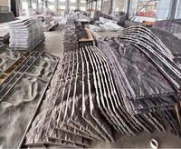 2400*600mm PU Faux Pierre Pierre Grand Artificiel Faux Pierre Peau Placage Panneau Mural 100mm Façade PU Revêtement Extérieur