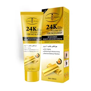 AichunBeauty Hot Selling 24K Gold Exfoliating Body Scrub Natural Moisturizing Exfoliating Scrub Face Daily Use Skin Care Product