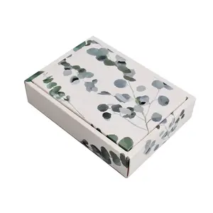 Mori tea handmade soap mooncake creative gift box towel clothes packaging paper box square flip-lid gift box in stock