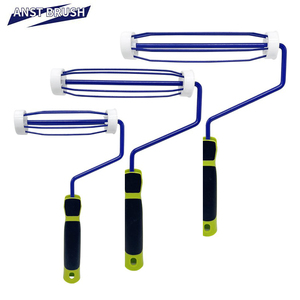 <span class=keywords><strong>Rodillo</strong></span> de Pintura con Marco de Alambre ANST de 7, 9 y 10 Pulgadas, 5 Alambres, Recubrimiento en Polvo Azul de 8 mm, Acero Inoxidable (Sus303), Industrial, Bricolaje, OEM, Personalizado - Product Image 1