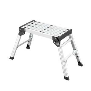 Escada de Trabalho Dobrável em Alumínio com Plataformas para Lavagem de Carros, Escada Dobrável com Degraus - Product Image 5