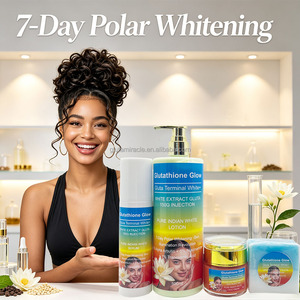 Set <span class=keywords><strong>de</strong></span> Cuidado <span class=keywords><strong>de</strong></span> la Piel Aclarante Puro <span class=keywords><strong>de</strong></span> la India <span class=keywords><strong>de</strong></span> Marca Privada, Antienvejecimiento, Reduce Manchas Oscuras, Aclara la Piel, 3% Alfa Arbutina, 5% Niacinamida - Product Image 1