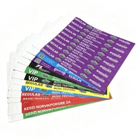 Bracelet Tyvek personnalisé GZSANTA, coloré, pour festival, bracelet VIP tendance pour événements musicaux, bracelet en papier imperméable