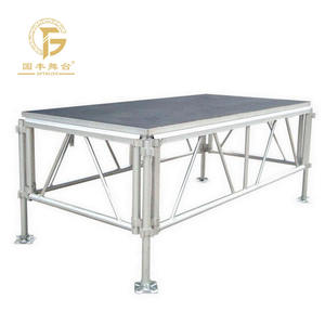 Plataforma de escenario de madera contrachapada para escenario móvil de aleación de aluminio portátil para actuaciones de eventos - Product Image 1