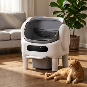 Caja de Arena para Gatos con Diseño de Apertura Superior Automática, Versión WiFi, Capacidad de 74L, Material ABS+PP, Control por Aplicación, Bloqueo de Seguridad, Autolimpieza Inteligente - Product Image 1