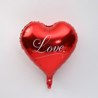Holiday Love ballon en aluminium ballon en forme de coeur de 18 pouces boîte cadeau bouquet matériaux d'emballage décoration de fête