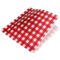 Emballages en papier pour beignets moelleux personnalisés, résistants à la graisse, à double ouverture, sacs à collation, porte-beignets, sac en papier triangulaire pour croissants