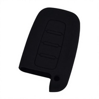Housse de clé intelligente en caoutchouc à 4 boutons, compatible avec Sportage, Soul, Sorento, Forte, Rio, K5, Optima, Elantra, Sonata, Veloster