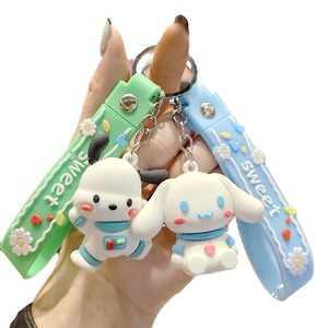 Llavero de Silicona con Diseño de Kuromi Melody Sanrio, Lindo Llavero de Dibujos Animados con Forma de Rana, Perro, Pingüino, para Bolsos de Mujer, Venta al por Mayor - Product Image 5