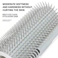 Brosse de toilettage murale pour chat, peigne auto-nettoyant pour chat, pour la perte de poils et le massage