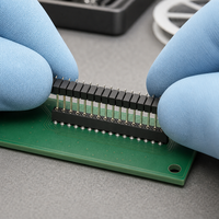 Connecteur adaptateur femelle en laiton de 2,54 mm pour carte PCB à carte avec courant nominal de 3,0 A