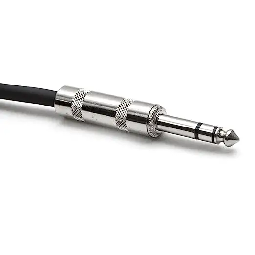 Wholesaler Metal 6.35MM Male to Male Jack Audio Guitar Cable With TS Connectors 1M 3M 5M Instrument Cable Electric Guitar