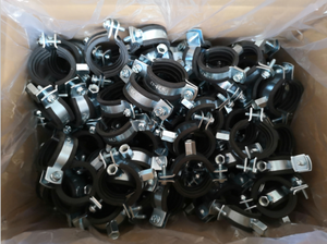 OEM & ODM Customize for Fastening Bandwidth 20mm Heavy Duty Pipe <b>Clamps</b> With Epdm Rubber and With Reinforced Band Zinc-plated Wi - Product Image 3