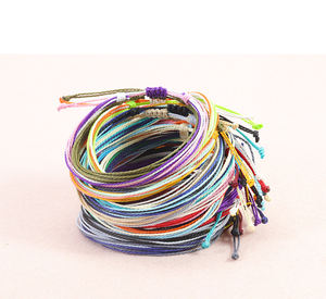 <span class=keywords><strong>Tobillera</strong></span> tejida con cordón de cera multicapa a la moda, pulsera colorida Bohemia para pie, ajustable, impermeable, para verano, playa, <span class=keywords><strong>Surf</strong></span>, tobilleras para mujer - Product Image 6