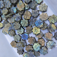Venta al por mayor de adornos de piedras preciosas de labradorita talladas a mano con forma de serpiente y murciélago para manualidades de joyería y decoración del hogar