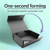 Boîte Cadeau d'Emballage Personnalisée Écologique en Papier Kraft Mat Réutilisable pour Beignets et Biscuits, Portable Auto-Montante avec Doublure Éponge Pliable