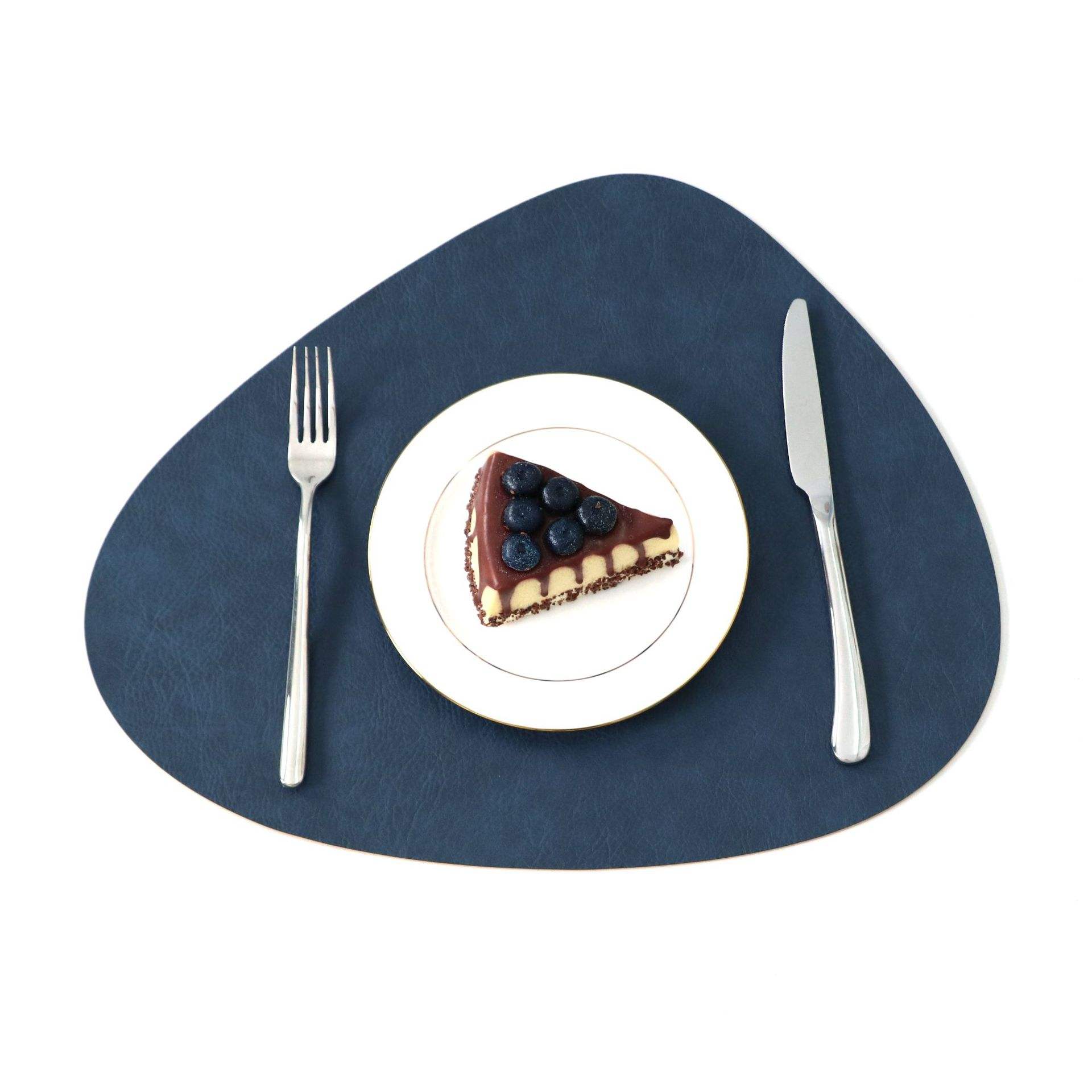 Cuir de vachette - Bleu goutte d'eau - Jaune vif