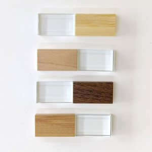 Tùy chỉnh 3D laser logo bằng gỗ thủy tinh trong suốt USB 2.0 3.0 8GB 16GB gỗ pha lê USB Stick 32GB Bộ nhớ ổ đĩa flash món quà cưới - Product Image 4