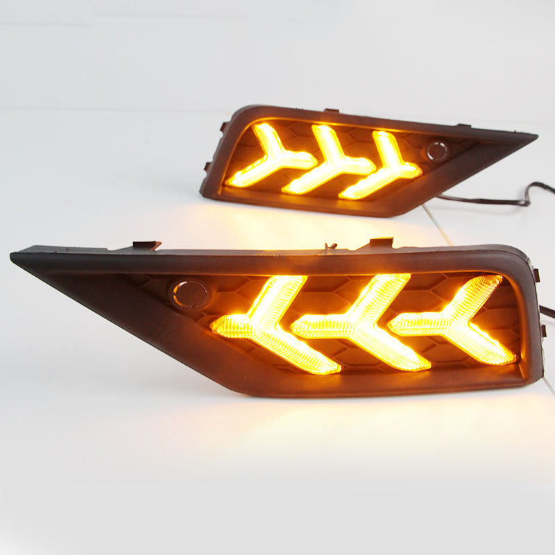 Fishbone style White + yellow