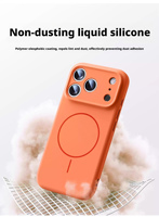 Coque souple en silicone liquide magnétique anti-chute pour iPhone 18 Pro Max/18 Pro/17/17 Pro/17 Pro Max/17 Air/16/16 PLUS/16 Pro