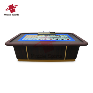 Table de jeu professionnelle Miracle Gaming Sic Bo, grande et petite, pour jeux de casino, avec accessoires assortis pour le poker, en vente, MGTPT-019, table de poker - Product Image 3
