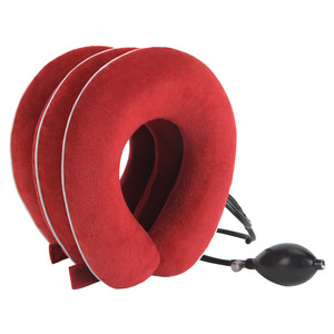 Dispositif de traction cervicale à trois tubes, gonflage manuel, soutien du cou pour soulager les maux de tête - Product Image 1