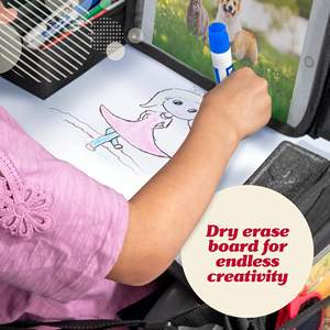 Free sample Kids Travel Tray Toddler Car <b>Seat</b> & Airplane Lap Desk with <b>Storage</b> Pockets Road Trip Activity Tray for Snacks/Toys/ - Product Image 4