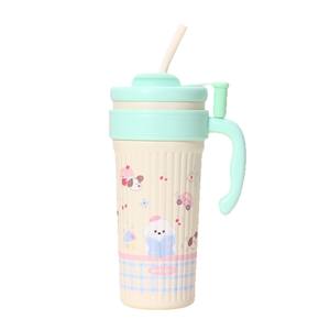 Vaso Infantil Aislado con Pajita B-2077, Acero Inoxidable 316, Azul Claro, con Asa, para Uso en Casa y Oficina - Product Image 5