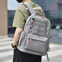 Sac à dos pour ordinateur portable grande capacité résistant à l'eau, unisexe, en tissu Oxford, pour voyage, école, étudiant, avec logo personnalisé, sac à dos décontracté pour le sport