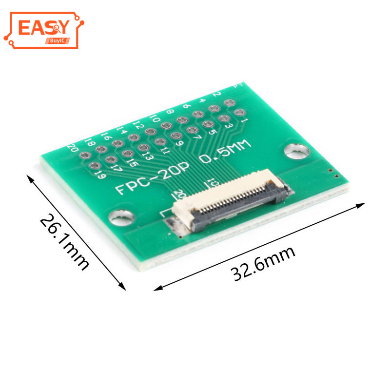 EASYBUYIC 20P 0,5 мм 1 мм Шаг плата адаптера для FFC/FPC плоский кабель FFC FPC разъем адаптера пластины 20pin в наличии