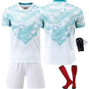 Camisetas de Fútbol Personalizadas OEM ODM 2026, Uniformes de Equipo al por Mayor, Logotipo y <span class=keywords><strong>Número</strong></span> Personalizados, Impresión Digital, Poliéster Transpirable - Product Image 6
