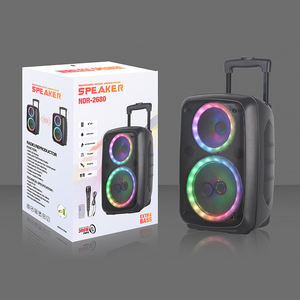 ลำโพงคาราโอเกะวูฟเฟอร์8นิ้วพร้อมไมค์ควบคุมระยะไกลแบบมีสายบลูทูธใช้ในบ้านโรงละครกลางแจ้ง - Product Image 6