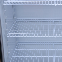 Congélateur Vertical d'Exposition Commercial avec Porte Vitrée à Température Unique, Réfrigérateur à Boissons 1 Porte pour Supermarché