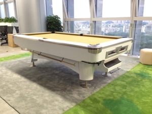 Tavolo da Biliardo Professionale 9 Piedi, Personalizzabile, per Casa, con Gambe in Legno Massiccio, Piano in Ardesia, Sponde in <span class=keywords><strong>Gomma</strong></span> e Stecca da Biliardo - Product Image 2