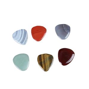 Pic de <span class=keywords><strong>guitare</strong></span> électrique acoustique personnalisé gravé pierre semi-précieuse <span class=keywords><strong>grattoir</strong></span> collier accessoires Instrument de musique - Product Image 5