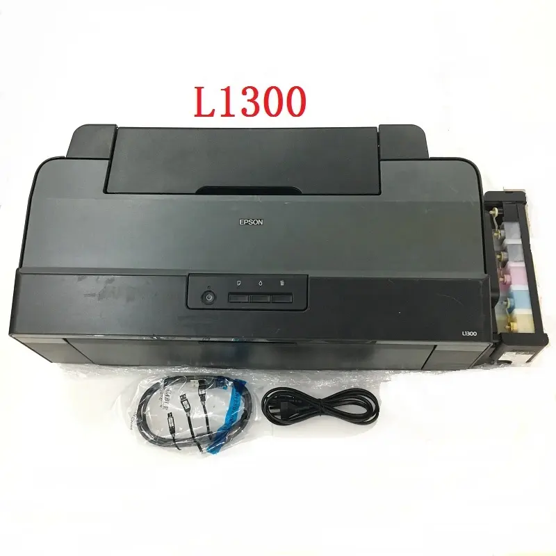 UV מדפסת 90% חדש שני יד A3 תמונה 5 צבעים דיו סובלימציה עבור Epson L1300 מדפסת מכונה