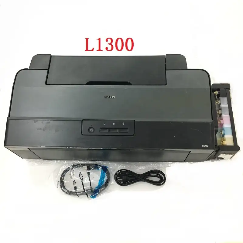Originele Tweedehands Inkjet A3 A4 4 Kleuren Printer Voor Epson L1300 Submilation T-shirt Afdrukken